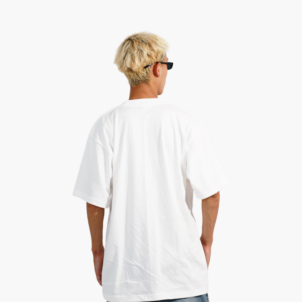 รูปคนใส่เสื้อจริง รุ่น COMB30 สำหรับงานสกรีน
